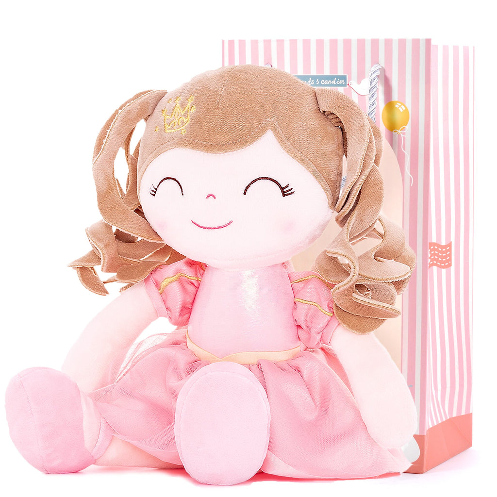 Baby Girl Crown Princess Doll with Curly Hair