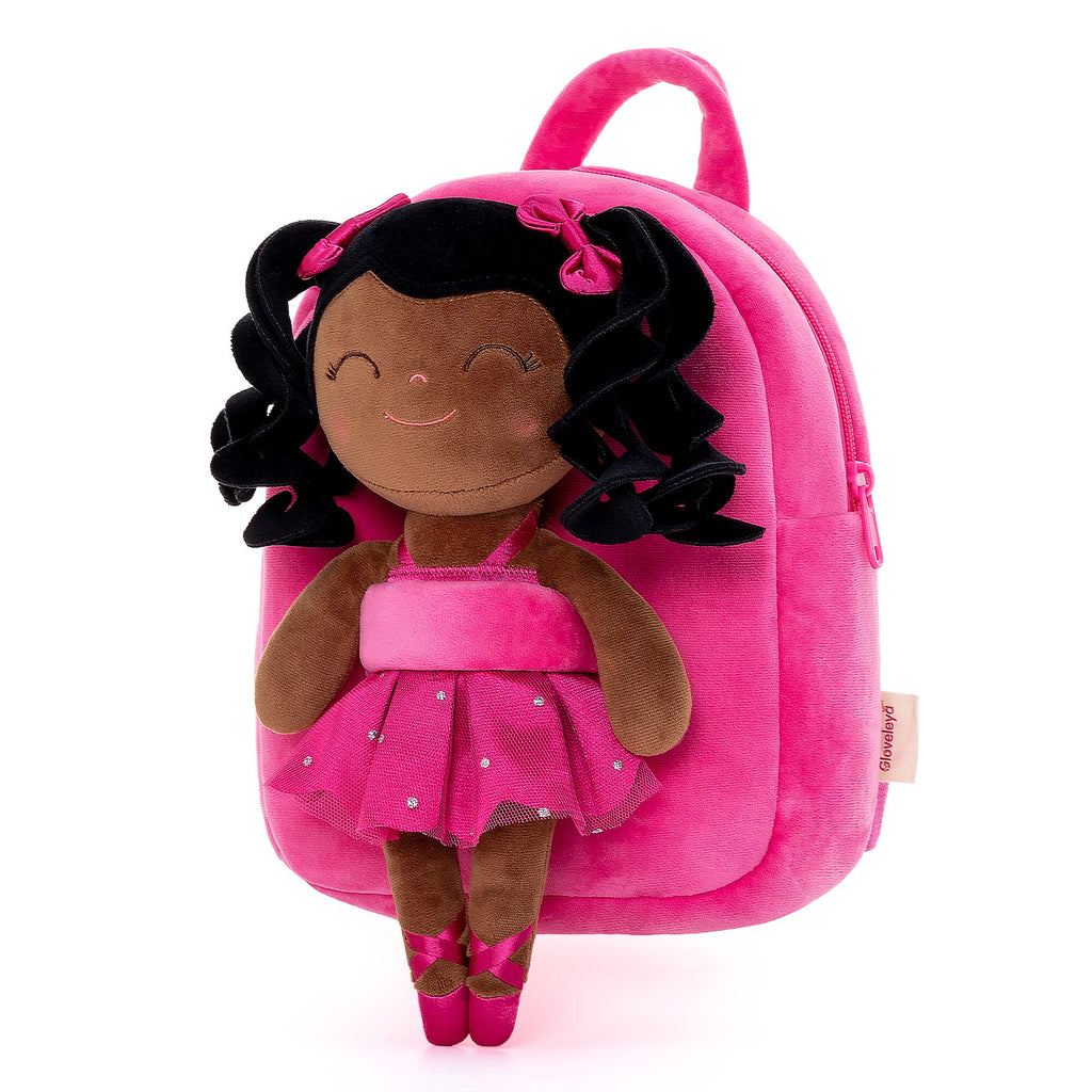 Baby Girl Ballerina Backpack with Doll