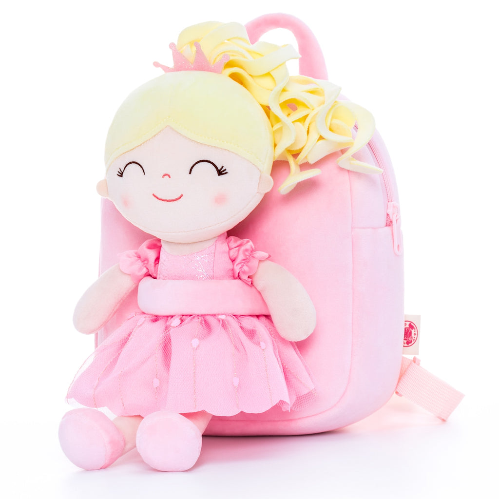 Baby Girl Movie Character Backpack with Doll