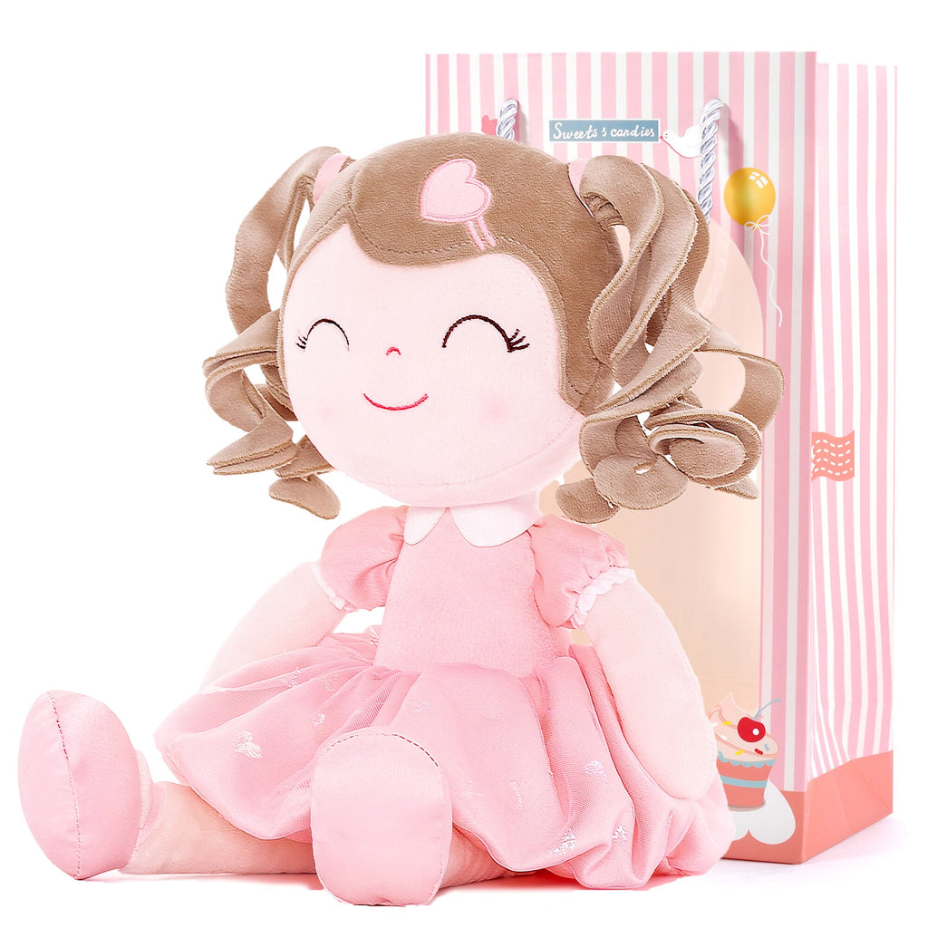 Baby Girl Heart Princess Doll with Curly Hair