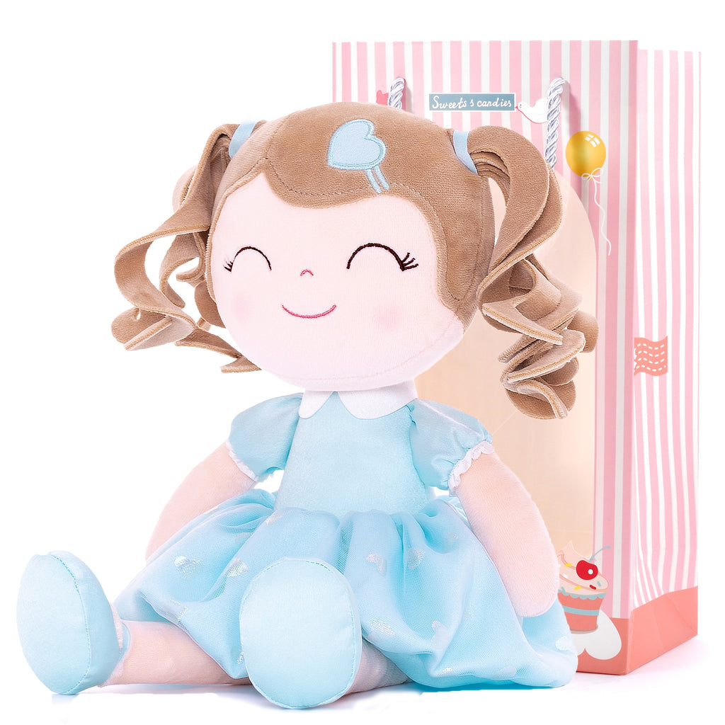 Baby Girl Heart Princess Doll with Curly Hair