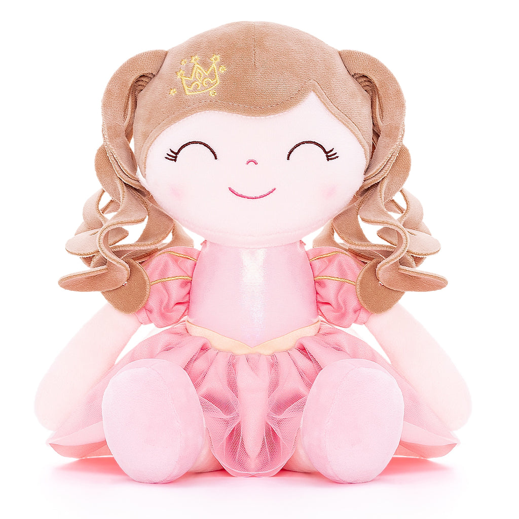 Baby Girl Crown Princess Doll with Curly Hair