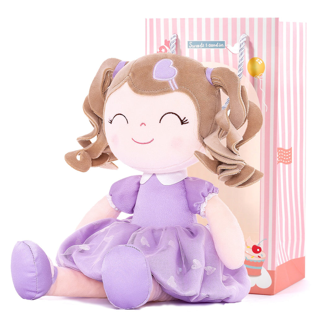 Baby Girl Heart Princess Doll with Curly Hair