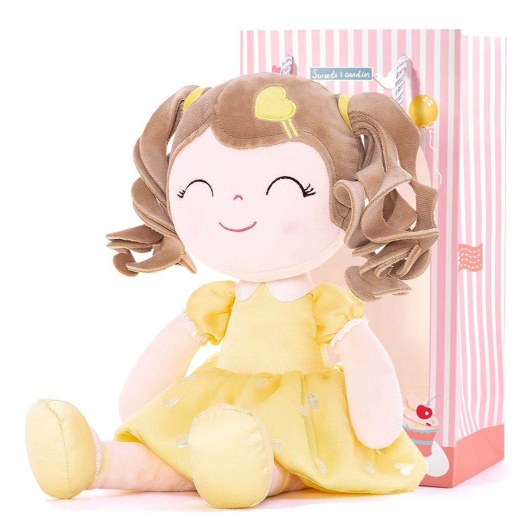 Baby Girl Heart Princess Doll with Curly Hair