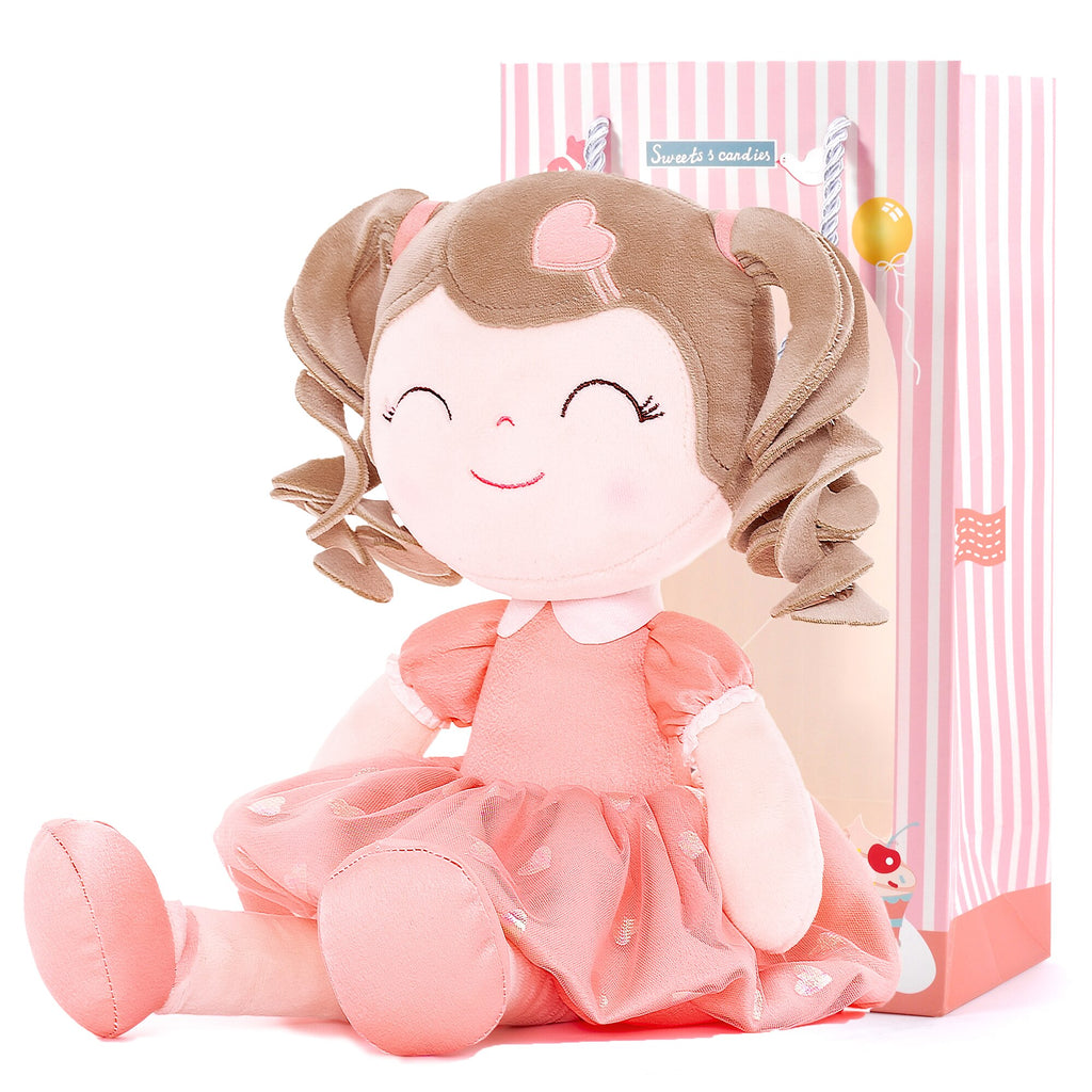 Baby Girl Heart Princess Doll with Curly Hair