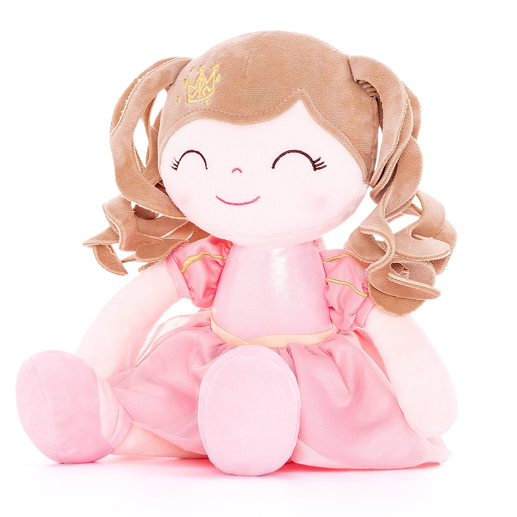 Baby Girl Crown Princess Doll with Curly Hair