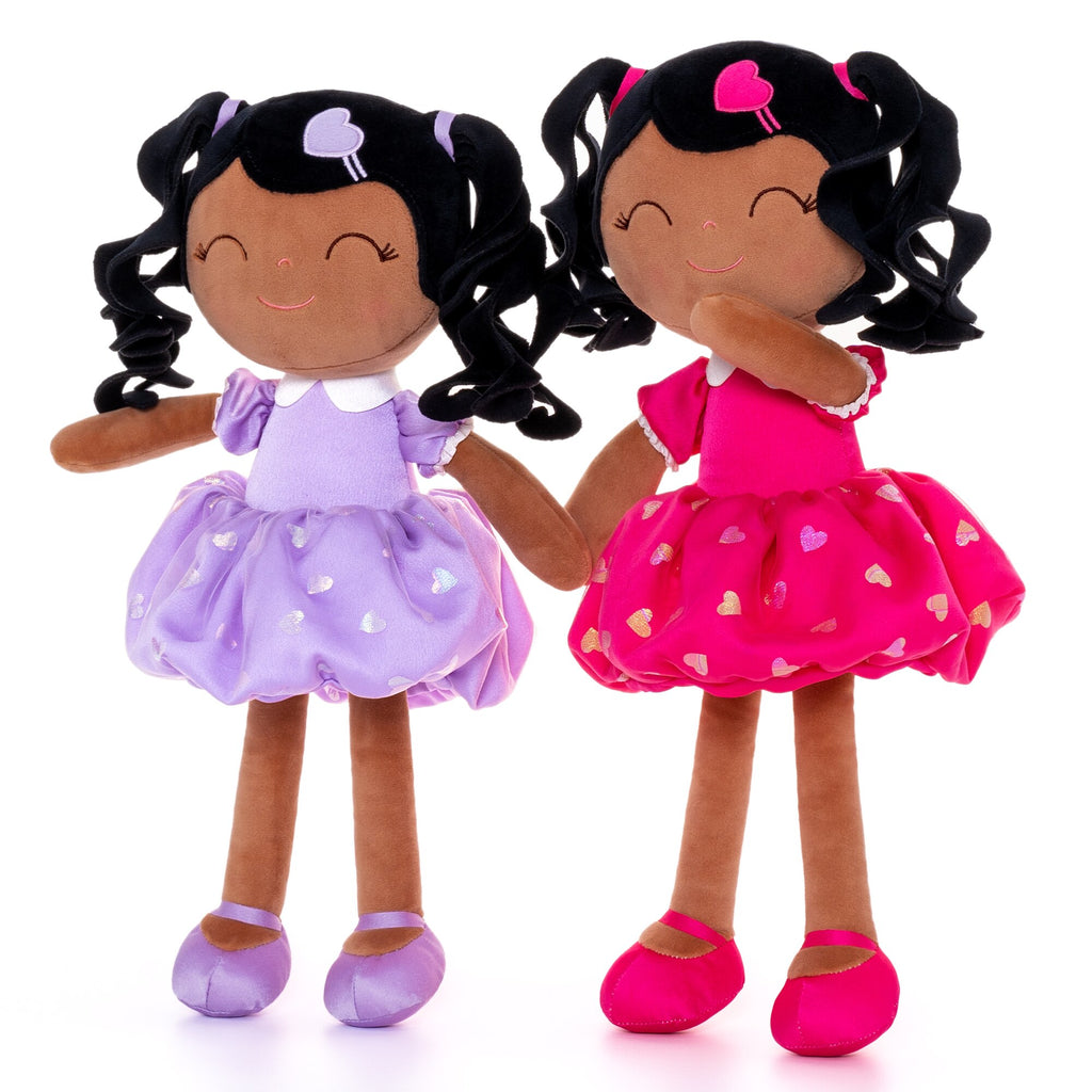 Baby Girl Heart Princess Doll with Curly Hair