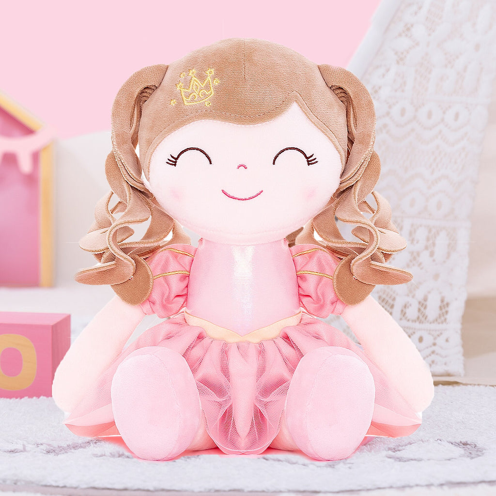 Baby Girl Crown Princess Doll with Curly Hair